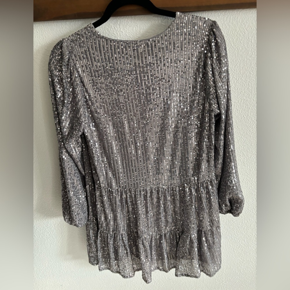 women’s fancy silver mini dress